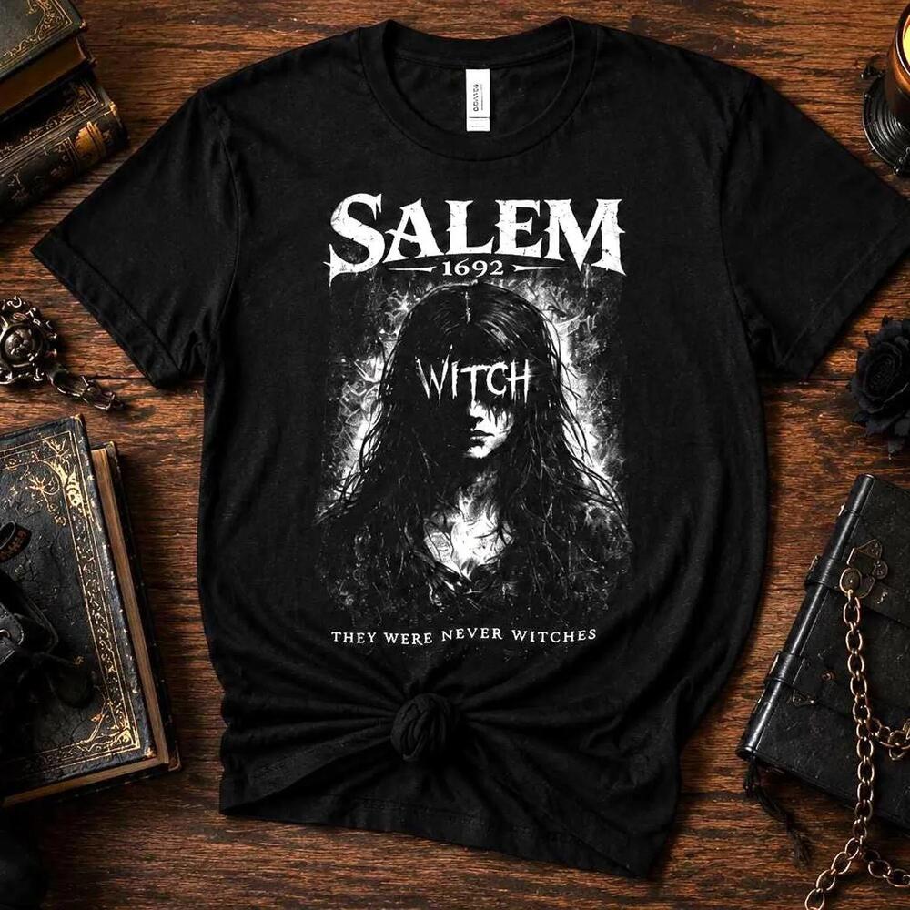 Salem Witch Trials Shirt, Gothic Horror Tee Salem 1692 T-Shirt, Dark